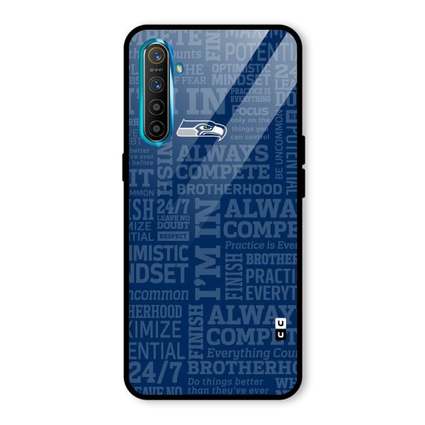 Optimistic Blue Glass Back Case for Realme XT