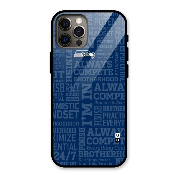 Optimistic Blue Glass Back Case for iPhone 12 Pro