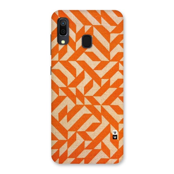 Orange Beige Pattern Back Case for Galaxy A20