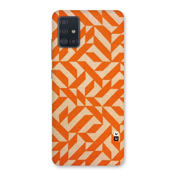 Orange Beige Pattern Back Case for Galaxy A51