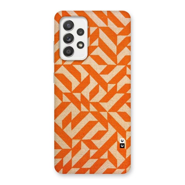 Orange Beige Pattern Back Case for Galaxy A52