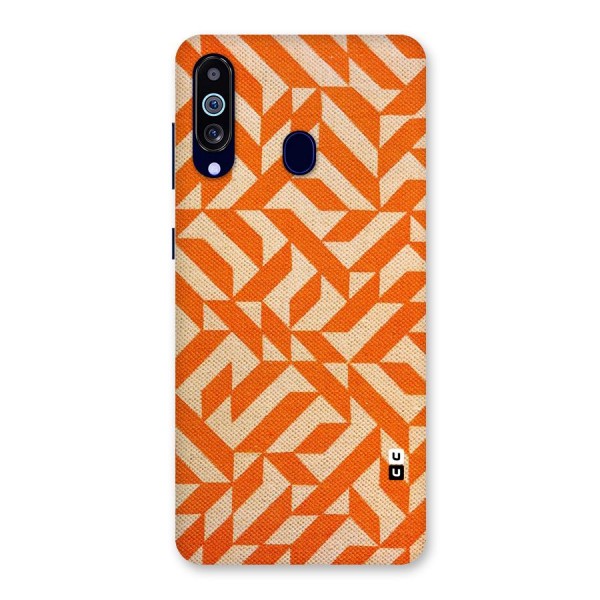 Orange Beige Pattern Back Case for Galaxy A60