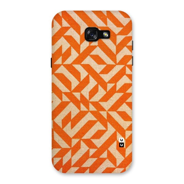 Orange Beige Pattern Back Case for Galaxy A7 (2017)