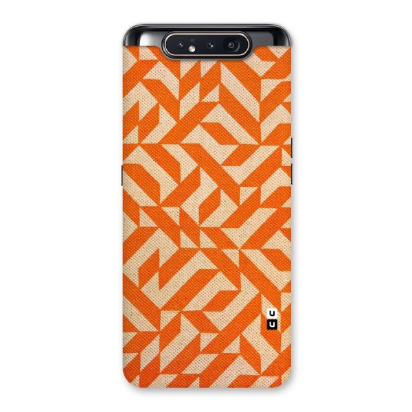 Orange Beige Pattern Back Case for Galaxy A80