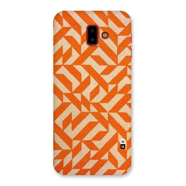 Orange Beige Pattern Back Case for Galaxy J6 Plus