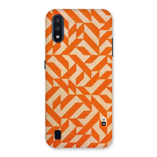 Orange Beige Pattern Back Case for Galaxy M01