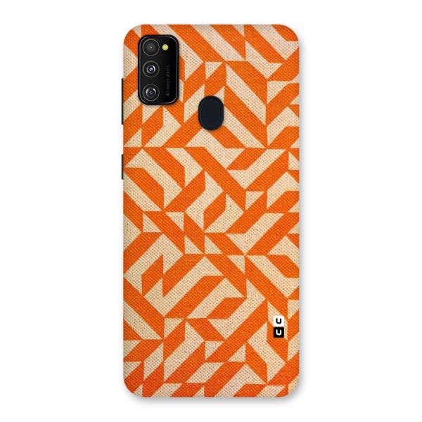 Orange Beige Pattern Back Case for Galaxy M21