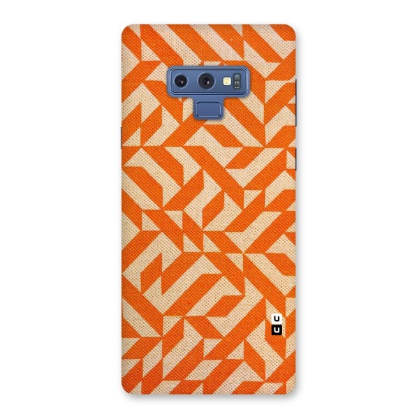 Orange Beige Pattern Back Case for Galaxy Note 9