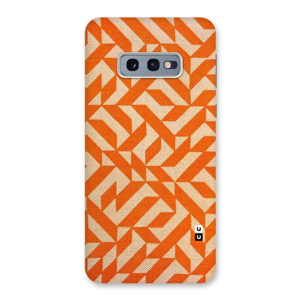 Orange Beige Pattern Back Case for Galaxy S10e