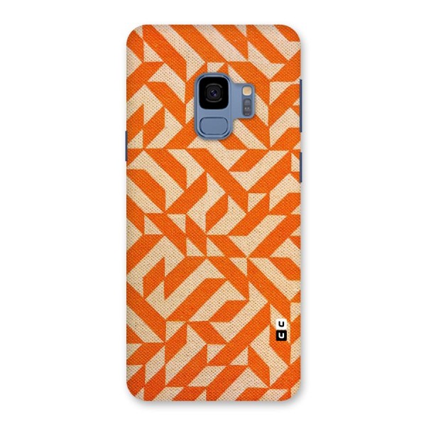 Orange Beige Pattern Back Case for Galaxy S9