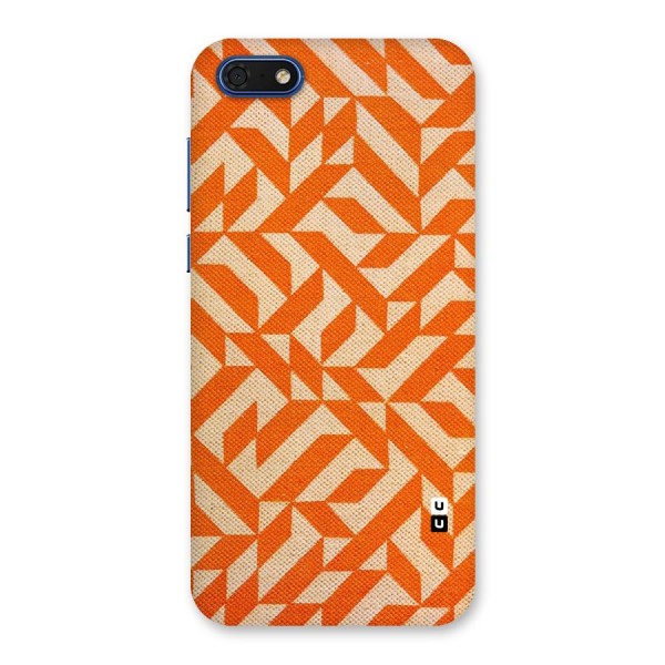 Orange Beige Pattern Back Case for Honor 7s