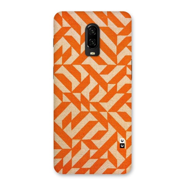 Orange Beige Pattern Back Case for OnePlus 6T