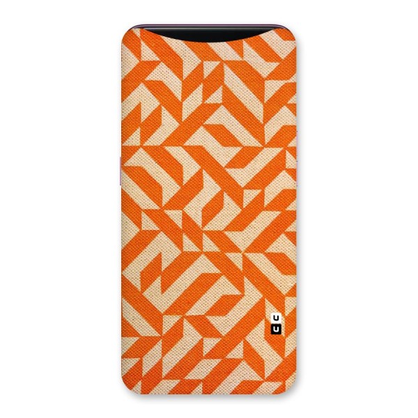 Orange Beige Pattern Back Case for Oppo Find X