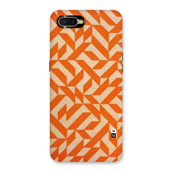 Orange Beige Pattern Back Case for Oppo K1