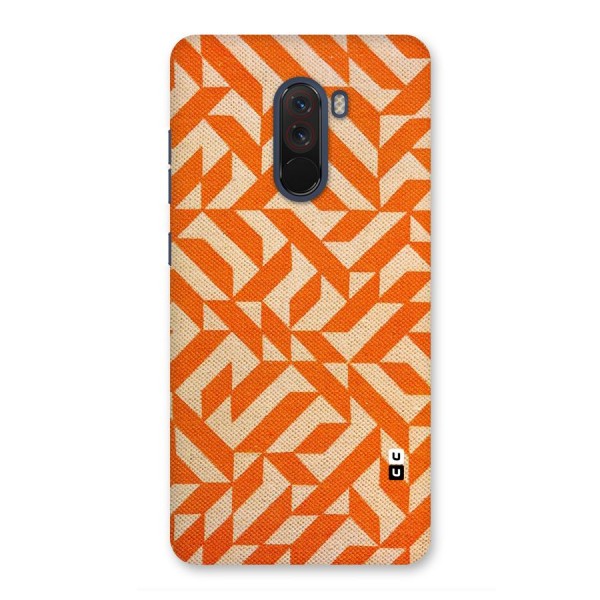 Orange Beige Pattern Back Case for Poco F1