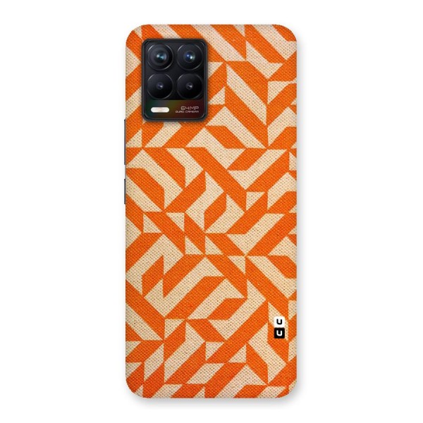 Orange Beige Pattern Back Case for Realme 8