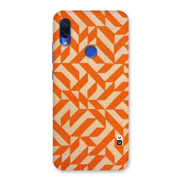 Orange Beige Pattern Back Case for Redmi Note 7