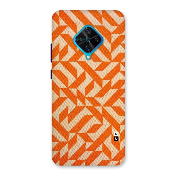 Orange Beige Pattern Back Case for Vivo S1 Pro