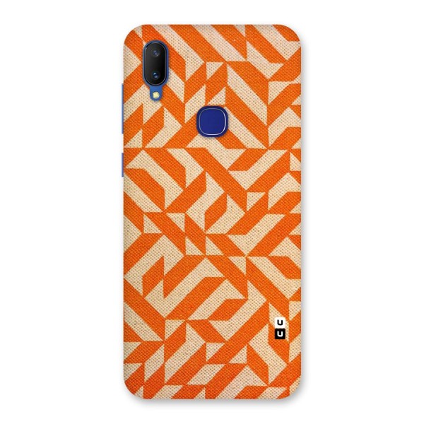 Orange Beige Pattern Back Case for Vivo V11