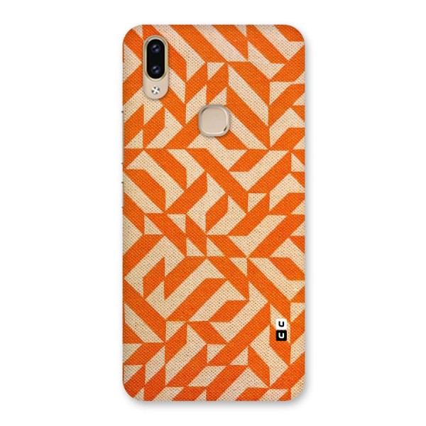 Orange Beige Pattern Back Case for Vivo V9