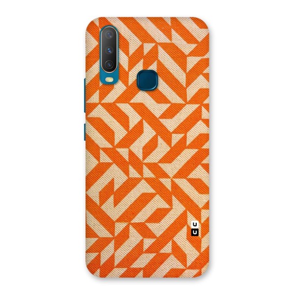 Orange Beige Pattern Back Case for Vivo Y12