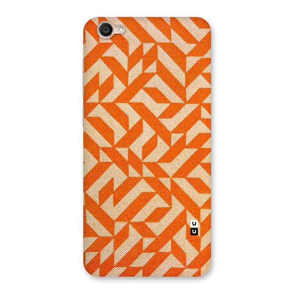 Orange Beige Pattern Back Case for Vivo Y55s