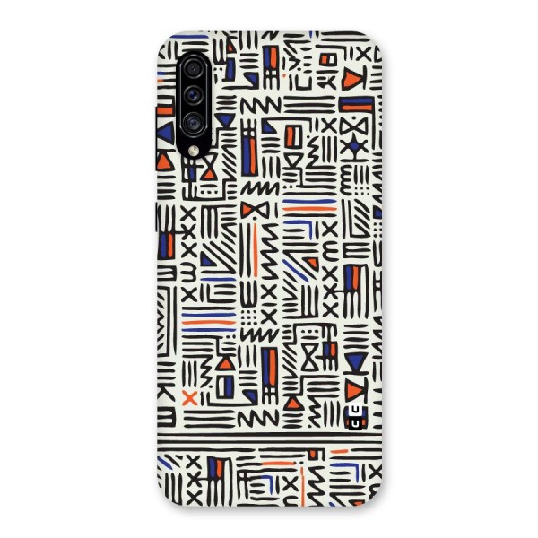 Orange Blue Number Back Case for Galaxy A30s