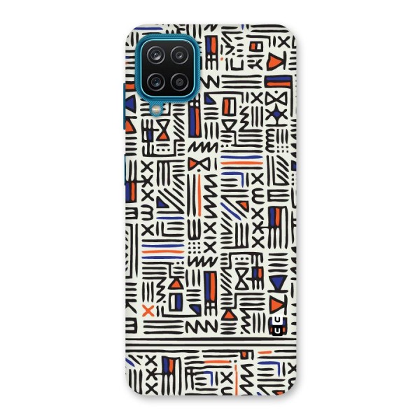 Orange Blue Number Back Case for Galaxy F12