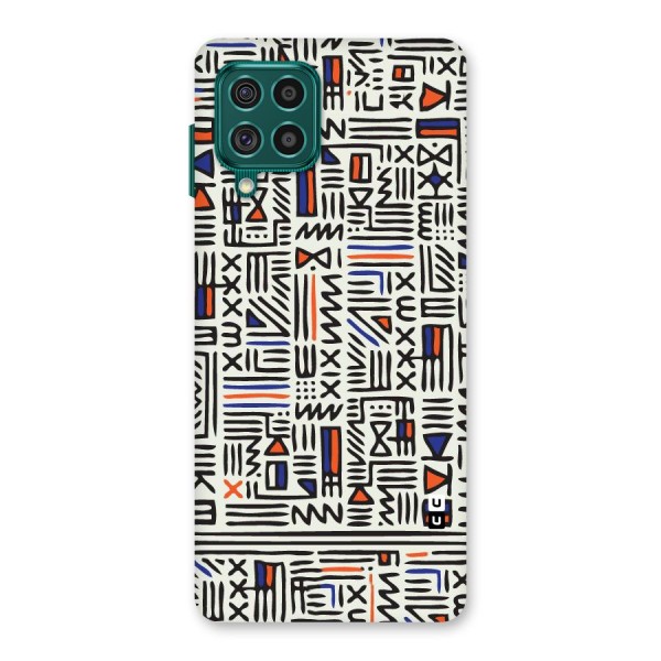 Orange Blue Number Back Case for Galaxy F62