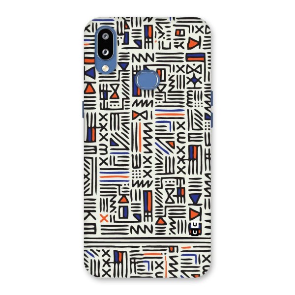 Orange Blue Number Back Case for Galaxy M01s