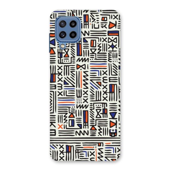 Orange Blue Number Back Case for Galaxy M32