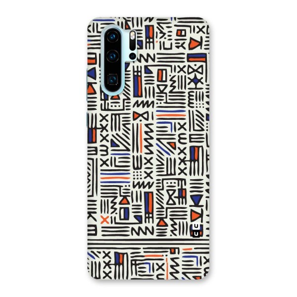 Orange Blue Number Back Case for Huawei P30 Pro