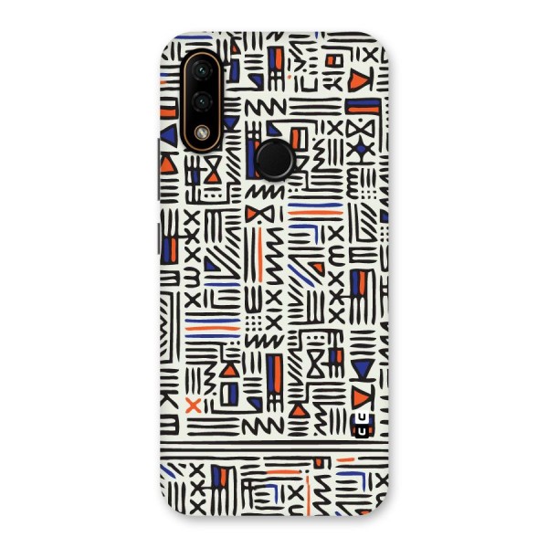 Orange Blue Number Back Case for Lenovo A6 Note