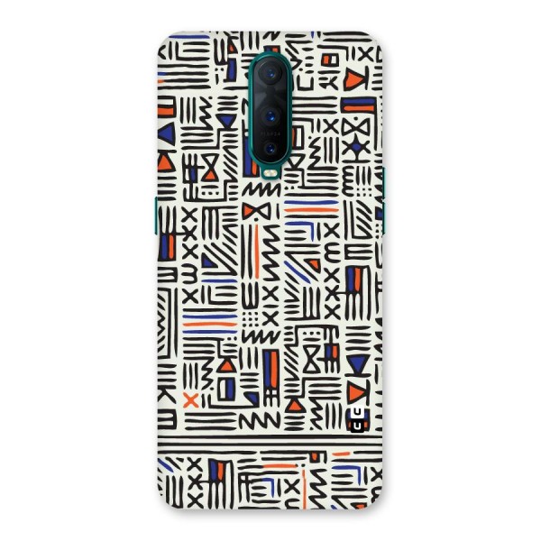 Orange Blue Number Back Case for Oppo R17 Pro