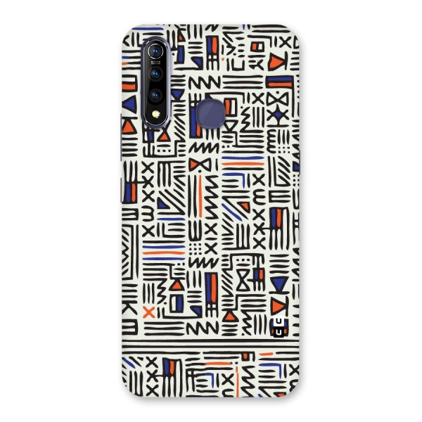 Orange Blue Number Back Case for Vivo Z1 Pro