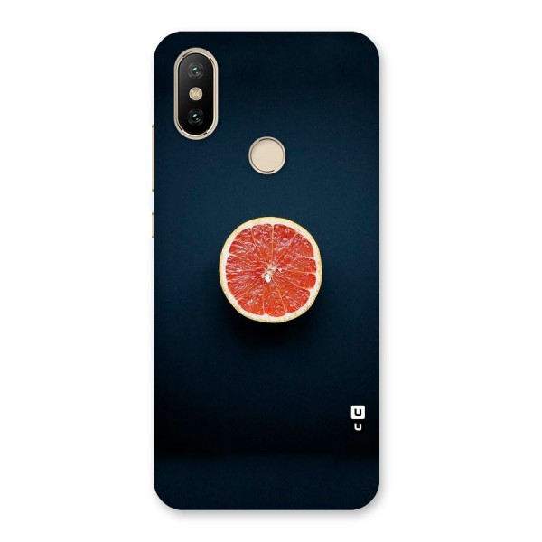 Orange Design Back Case for Mi A2