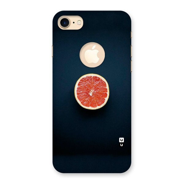 Orange Design Back Case for iPhone 8 Logo Cut