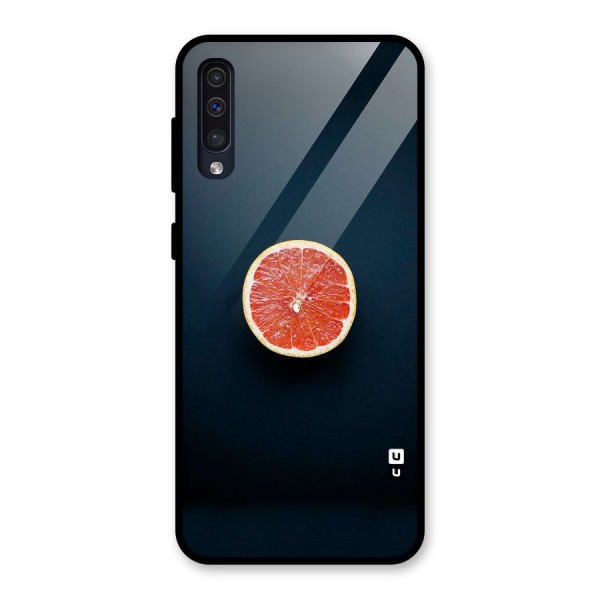 Orange Design Glass Back Case for Galaxy A50