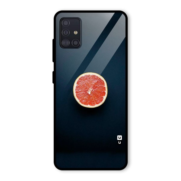 Orange Design Glass Back Case for Galaxy A51