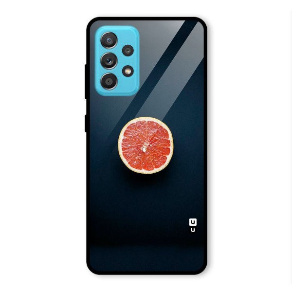 Orange Design Glass Back Case for Galaxy A52s 5G