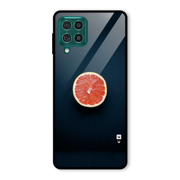 Orange Design Glass Back Case for Galaxy F62