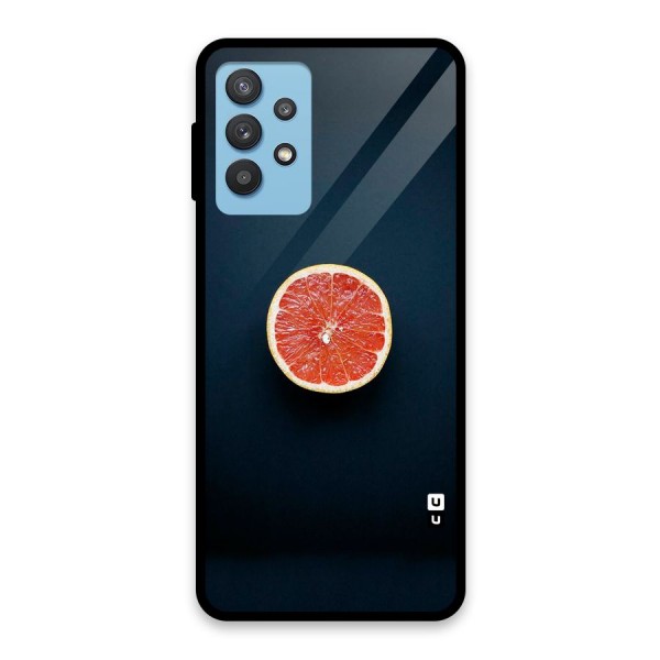 Orange Design Glass Back Case for Galaxy M32 5G