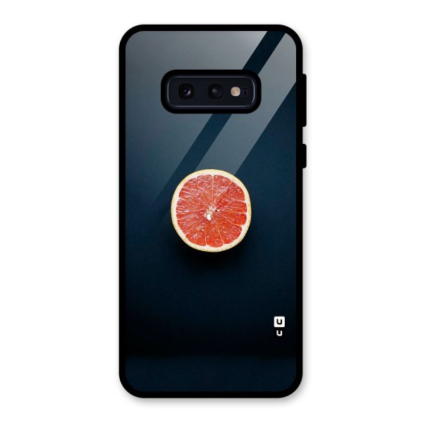 Orange Design Glass Back Case for Galaxy S10e