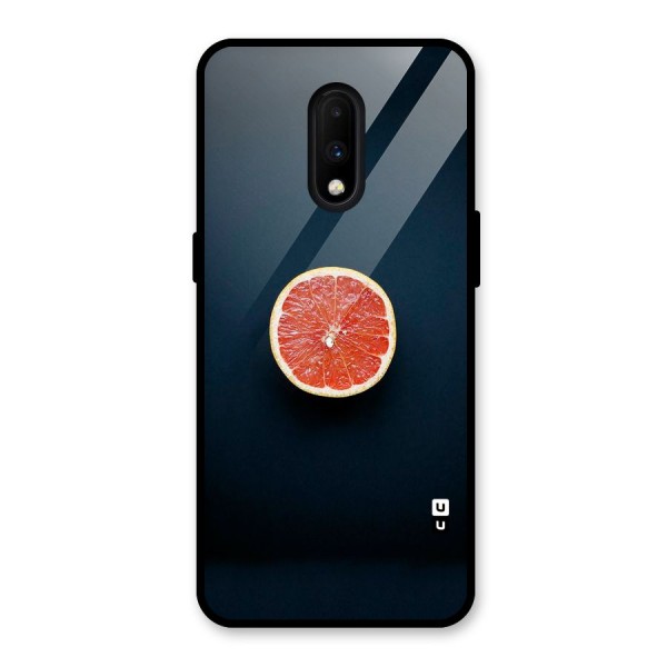 Orange Design Glass Back Case for OnePlus 7