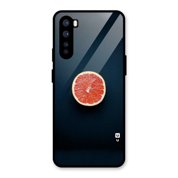 Orange Design Glass Back Case for OnePlus Nord