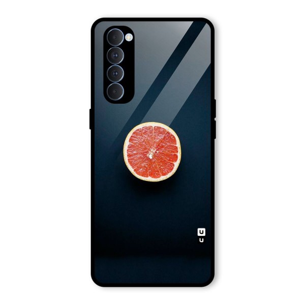 Orange Design Glass Back Case for Oppo Reno4 Pro