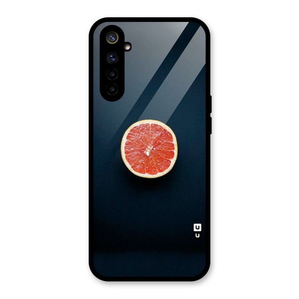 Orange Design Glass Back Case for Realme 6