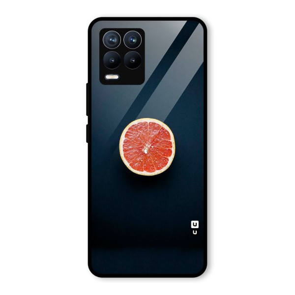 Orange Design Glass Back Case for Realme 8 Pro