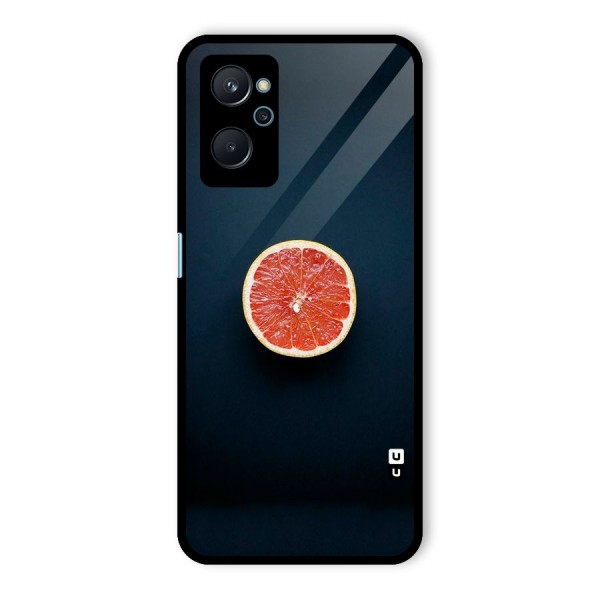 Orange Design Glass Back Case for Realme 9i