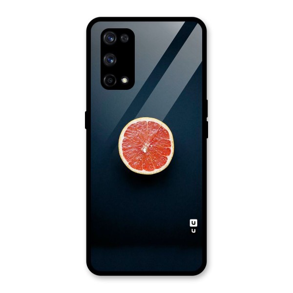 Orange Design Glass Back Case for Realme X7 Pro